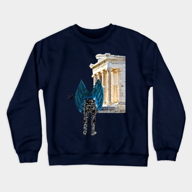 Blue Wings Crewneck Sweatshirt by MarisePix